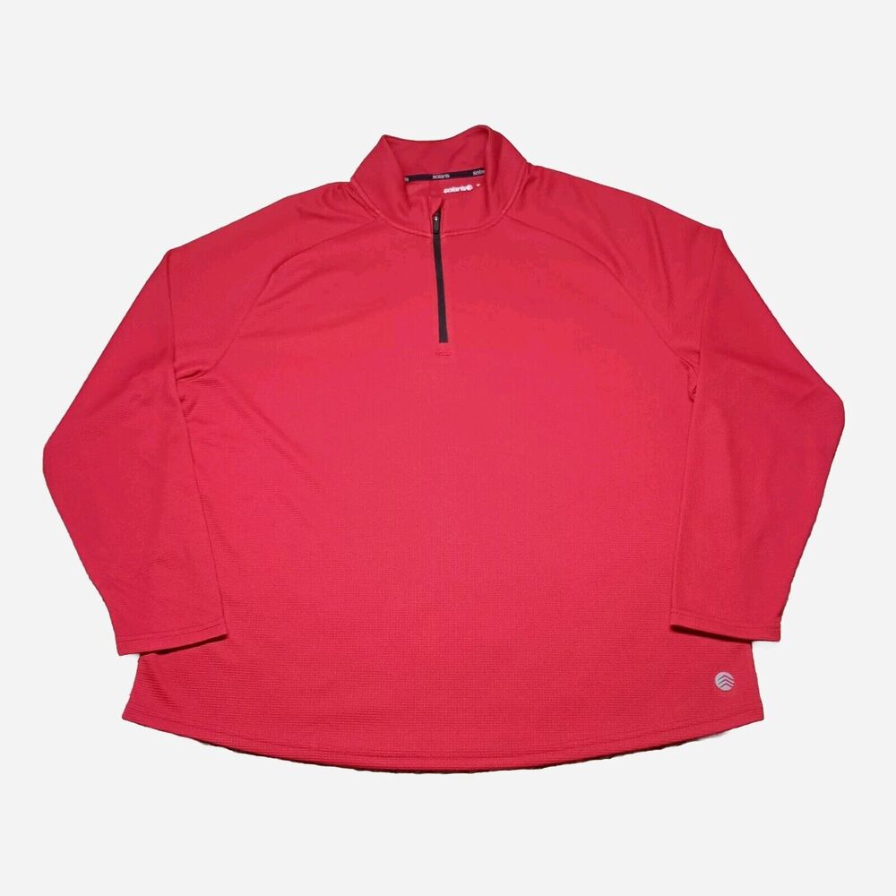 Solaris Pullover Shirt Mens XXL 1/4 Zip Long Sleeves  Activewear Golfing Fishing